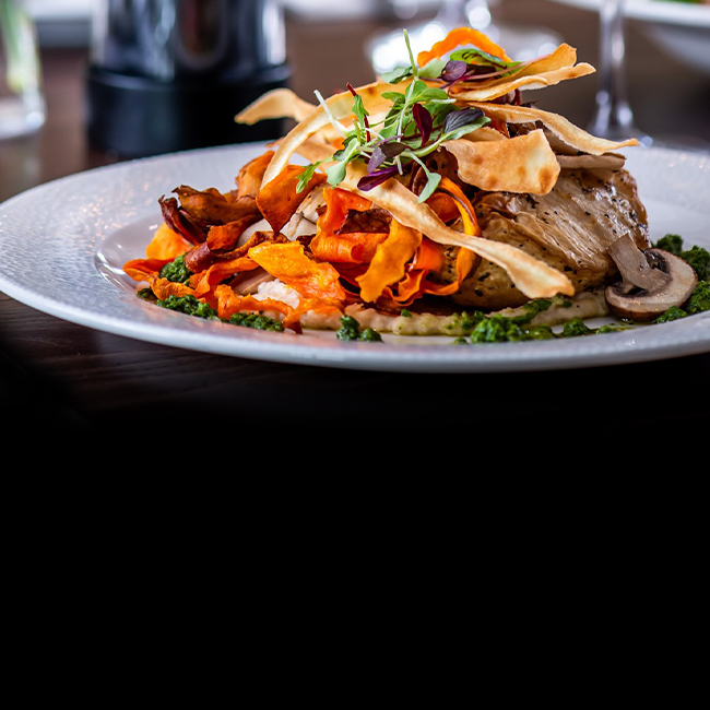 Vegan menu at The Green Man