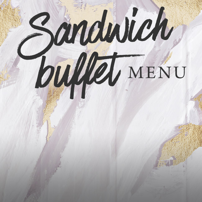 Sandwich buffet menu at The Green Man