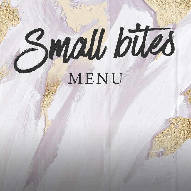Small Bites menu at The Green Man 